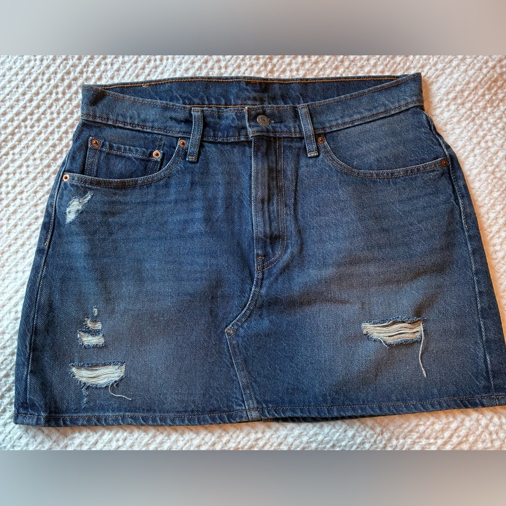 Levis Jean Skirt Ladies Size 31